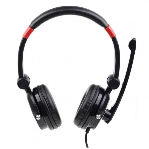 Гарнитура Gembird MHS-001 Black, 2 x Mini jack (3.5 мм), накладные, регулятор громкости, кабель 1.8 
